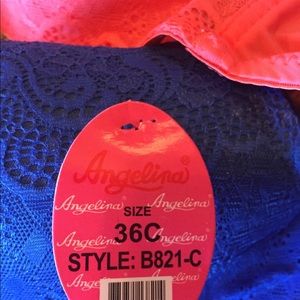 Set of 6 - 36C lace bras -NWT